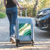 Smaragdgrüne Aquarell und Gold Aufkleber (Koffer Insitu)