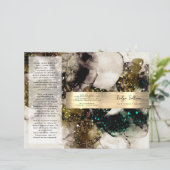 smaragdgrüne Aquarellbroschüre (Stehend Vorderseite)