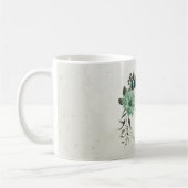 smaragdgrüne Blume botanisch Kaffeetasse (Links)