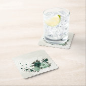 smaragdgrüne Blume botanisch Untersetzer (Vor Ort)