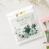 smaragdgrüne Blume botanische Hochzeit Geschenktütchen (Versiegelt)