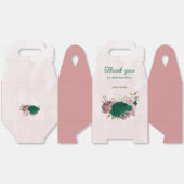 Smaragdgrüne Blume Hochzeit Geschenkschachtel (Ungeklappt)