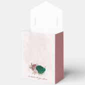 Smaragdgrüne Blume Hochzeit Geschenkschachtel (Offen)