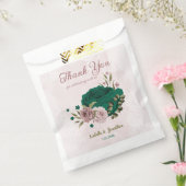 Smaragdgrüne Blume Hochzeit Geschenktütchen (Versiegelt)