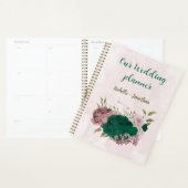 Smaragdgrüne Blume Hochzeit Planer (Anzeige)