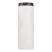 Smaragdgrüne Blume Hochzeit Thermosbecher (Rückseite)