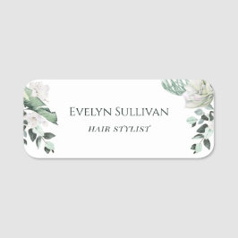 Smaragdgrüne Blume Namensschild