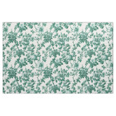 Smaragdgrüne Blumenranken-Toile Stoff (Fat Quarter (45,7 x 55,9 cm))