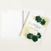 Smaragdgrüne Blütengoldenhochzeit Planer (Anzeige)