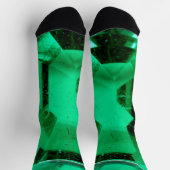 Smaragdgrüne Crew Socken, für St. Patricks Tag Socken (Oben)