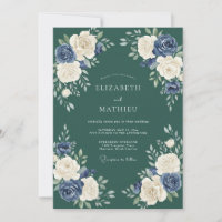Smaragdgrüne distinguierte Winterhochzeit