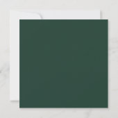 Smaragdgrüne Einladung (Rückseite)