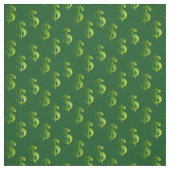 Smaragdgrüne Farbstoffe mit Dollar-Zeichen Stoff (Muster)