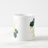 smaragdgrüne floral goldene kaffeetasse (Mittel)