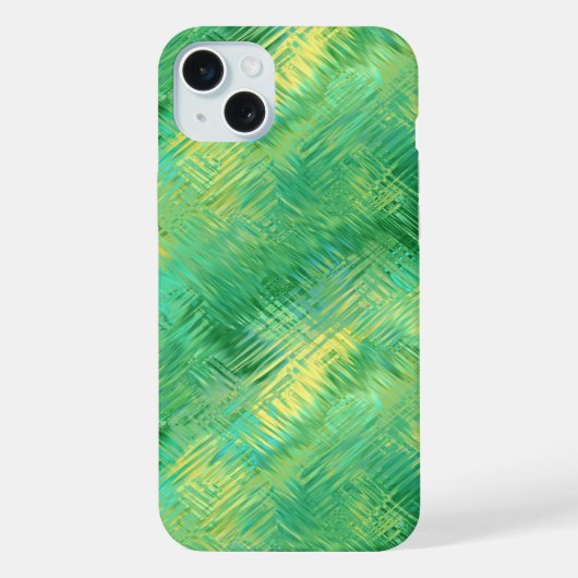 Smaragdgrüne Glasstruktur iPhone Hülle (Rückseite)