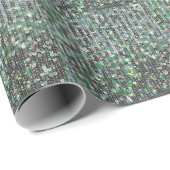 Smaragdgrüne glitzernde Glitzer-Sequenzen Geschenkpapier (Rolleneckpunkt)