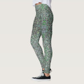 Smaragdgrüne glitzernde Glitzer-Sequenzen Leggings (Links)