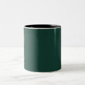Smaragdgrüne Gold Geometrische Tasse (Mittel)