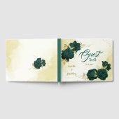 Smaragdgrüne Goldblume Gästebuch (Voll)