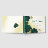 Smaragdgrüne Goldblume Gästebuch (Voll)