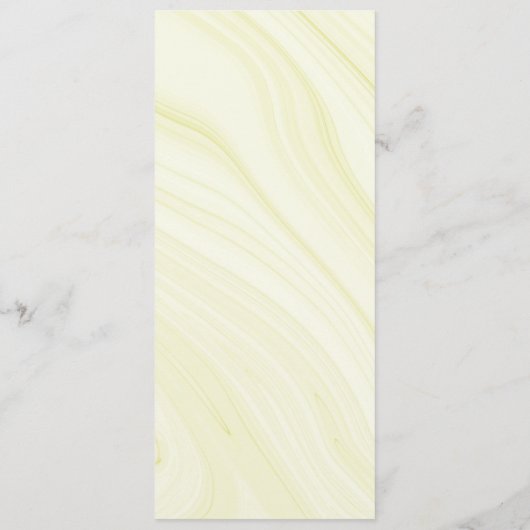 smaragdgrüne goldene Blumenhochzeit Menükarte (Rückseite)