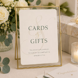 Smaragdgrüne Goldene Hochzeitskarten Geschenke Tis