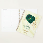 Smaragdgrüne goldfarbene Marmorhochzeit Planer (Anzeige)