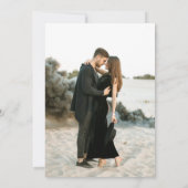 Smaragdgrüne Hochzeit Save The Date (Rückseite)