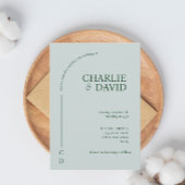 Smaragdgrüne Hochzeitseinladungen Einladung