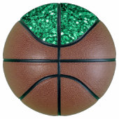 Smaragdgrüne Imitate Glitzer Glitzern Basketball (Rechts)