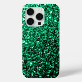 Smaragdgrüne Imitate Glitzer Glitzern Case-Mate iPhone Hülle