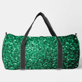 Smaragdgrüne Imitate Glitzer Glitzern Duffle Bag (Vorderseite)