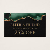 smaragdgrüne Karte (Vorderseite)