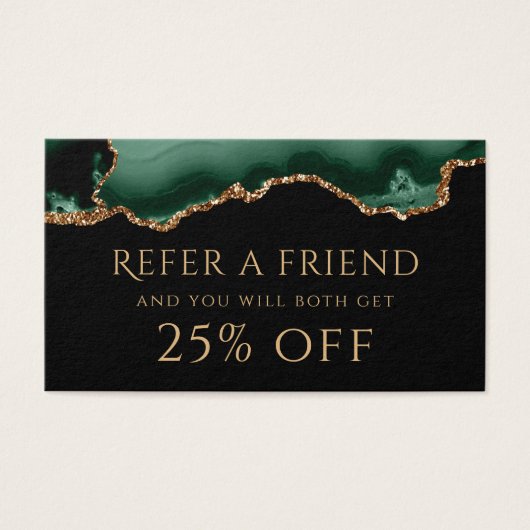 smaragdgrüne Karte (Vorderseite)