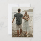 Smaragdgrüne moderne Kunst speichern Datumskarten Save The Date (Rückseite)