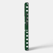 Smaragdgrüne Polka-Punkte Case-Mate iPhone Hülle (Rückseite / Links)