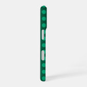 Smaragdgrüne Polka-Punkte iPhone 16 Hülle (Rechte Seite)