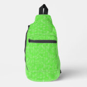 smaragdgrüne Punkte Crossbody Bag (Vorderseite)