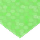 smaragdgrüne Punkte Tischdecke (Schrägansicht)