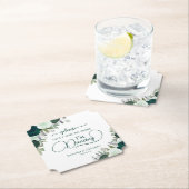 Smaragdgrüne Rose nehmen meine Trinkehe nicht ein. Untersetzer (Vor Ort)