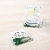 Smaragdgrüne Rose Nimm meine Trinkehe nicht. Untersetzer (Vor Ort)