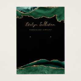 smaragdgrüne Schmuckkarte