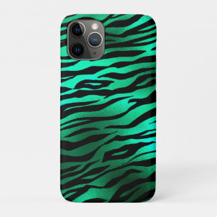 Smaragdgrüne schwarze Tigerstreifen Wildtiere Case-Mate iPhone Hülle