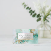 Smaragdgrüne Tintenpatrone Visitenkarte (Stehend Vorderseite)