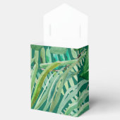 Smaragdgrüne tropische Hochzeit Geschenkschachtel (Geöffnet)