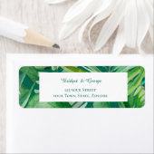smaragdgrüne tropische Hochzeitsreportadresse (Insitu)