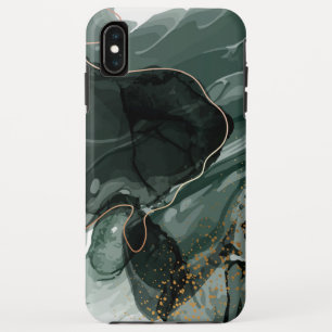 Smaragdgrüne und goldene Marmorplatte, Marmorhinte Case-Mate iPhone Hülle
