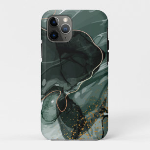Smaragdgrüne und goldene Marmorplatte, Marmorhinte Case-Mate iPhone Hülle