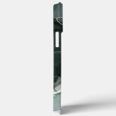 Smaragdgrüne und goldene Marmorplatte, Marmorhinte Case-Mate iPhone Hülle (Rückseite / Rechts)