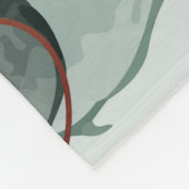 Smaragdgrüne und goldene Marmorplatte, Marmorhinte Fleecedecke (Ecke)